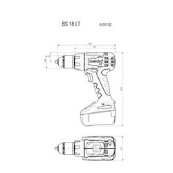 Metabo BS 18 LT aku vrtací šroubovák, 18 V Li-Ion 602102890