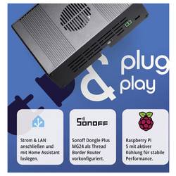 Smattex Raspberry Pi® 4 B , vč. pouzdra, vč. napájecího zdroje, vč. chladicího tělesa, vč. Noobs OS, Operační paměť 4 GB