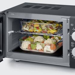 Severin MW 7763 mikrovlnná trouba černá, nerezová ocel 900 W funkce grilování