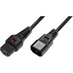MicroConnect napájecí kabel 3 m černá