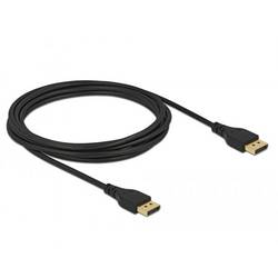 Delock DisplayPort kabel Konektor DisplayPort 2 m černá 85910 8K UHD, pozlacené kontakty, třížilový stíněný Kabel DisplayPort