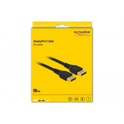 Delock DisplayPort kabel Konektor DisplayPort 2 m černá 85910 8K UHD, pozlacené kontakty, třížilový stíněný Kabel DisplayPort
