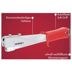 Arrow Tool Group HT55, 819103 kladivová sponkovačka, Typ 50 , dĺžka 6 - 10 mm
