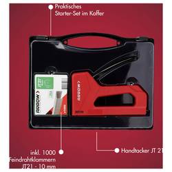 Arrow Tool Group JT21 PK, 385738 ruční sponkovačka, dĺžka 6 - 10 mm, kufřík