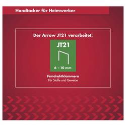 Arrow Tool Group JT21 PK, 385738 ruční sponkovačka, dĺžka 6 - 10 mm, kufřík