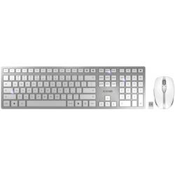 CHERRY JD-9100EU-1 bezdrátový, bezdrátový sada klávesnice a myše US anglická, QWERTY bílá