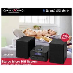 Reflexion HIF79FM stereo systém FM, Bluetooth, USB, MP3, CD, AUX, vč. dálkového ovládání, včetně reproduktoru černá