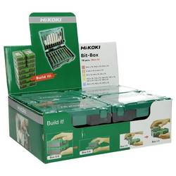 HiKOKI 40030022 sada bitů, profil T, plochý, křížový PH, křížový PZ, šestiúhelník, 1/4