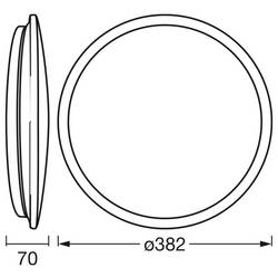 OSRAM HOMELIGHTING Essential Orbis Sensor 380mm 24W 830 White 4058075855144 LED stropní svítidlo s PIR senzorem LED pevně vestavěné LED 24 W