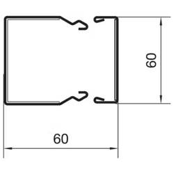 Hager FWKP600600VERZ Protipožární kanál elektroinstalační kanál (d x š x v) 2000 x 60 x 60 mm 2 m
