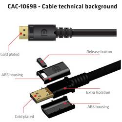 club3D DisplayPort kabel Konektor DisplayPort, Konektor DisplayPort 4.00 m černá CAC-1069B 8K UHD Kabel DisplayPort