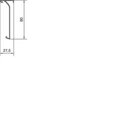 Hager SL20080229016 elektroinstalační kanál horná část (d x š x v) 2000 x 80 x 80 mm 2 m