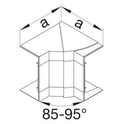 Hager BR651304H9016 vnitřní roh vnitřní roh (š x v x h) 130 x 105.0000 x 68 mm 1 ks bílá