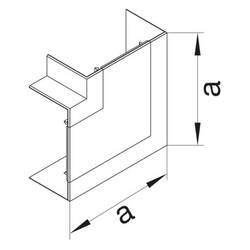 Hager BR651305H9016 plochý úhelník plochý úhel (š x v x h) 130 x 68 x 68 mm 1 ks bílá