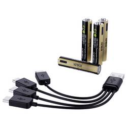 Verico LoopEnergy Pro AAA1125 USB-C® akumulátor Li-Ion 750 mAh 1.5 V 4 ks