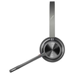 HP Poly Voyager 4320 UC Stereo Headset otevřená (On Ear) Bluetooth® stereo černá Potlačení hluku regulace hlasitosti Počítače