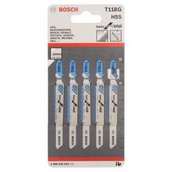 Bosch Accessories 2608631012 Pilový plátek do kmitací pily T 118 G - Basic for Metal 5 ks