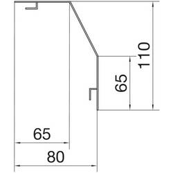 Hager RK1109010 ranžírovací kanál krycí profil (d x š x v) 2000 x 110 x 80 mm 2 m bílá
