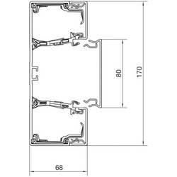 Hager BRN6517019016 parapetní lišta Spodní díl (d x š) 2000 mm x 170 mm 2 m bílá