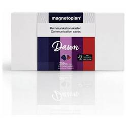 magnetoplan Dawn moderační karta barevně tříděná , fialová, červená obdélníkový 200 mm x 100 mm 250 ks