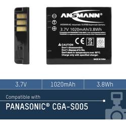 Ansmann A-Pan CGA S005 akumulátor do kamery Náhrada za orig. akumulátor CGA-S005E, CGA-S005, DB-60 3.7 V 1020 mAh