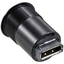 TRU COMPONENTS TC-11980480 Zásuvka panelového adaptéru DisplayPort 1,2 zásuvka DisplayPort - zásuvka DisplayPort černá Množství: 1 ks