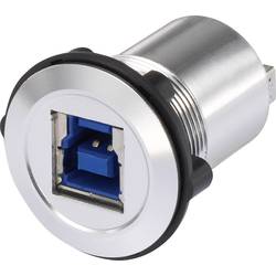 TRU COMPONENTS USB-10 Vestavný USB konektor zásuvka, vestavná Zásuvka USB typ B ⇔ zásuvka USB typ A Množství: 1 ks