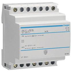 Hager ST312 bezpečnostní transformátor 12 V, 24 V 3 A