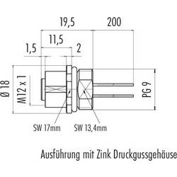 binder 76 0132 0011 00004-0200 neupravený zástrčkový konektor pro senzory - aktory, 76 0132 0011 00004-0200-20, piny: 4, 1 ks