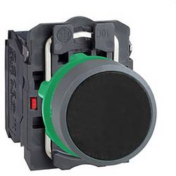 Schneider Electric XB5AA25C0 Tlačítko, kompaktní, plast, bez aretace, černá, 22 mm, 1S+1Ö, v šedé barvě Příslušenství pro malé rozvodnice 1 ks