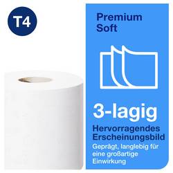 TORK toaletní papír T4-System Kleinrollen ToilettPapier weich 3-lag T4 110316 vysoce bílá Počet vrstev: 3 vrstev 72 ks