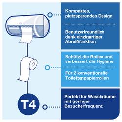 TORK toaletní papír T4-System Kleinrollen ToilettPapier weich 3-lag T4 110316 vysoce bílá Počet vrstev: 3 vrstev 72 ks