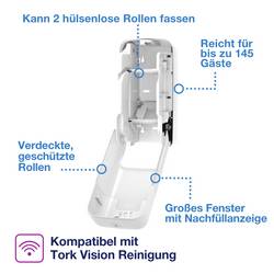 TORK T7-System Spender Hülsenloses ToiPapier 2-Roll T7 držák toaletního papíru se senzorem