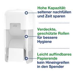 TORK T7-System Spender Hülsenloses ToiPapier 2-Roll T7 držák toaletního papíru se senzorem