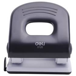 DELI D385490 kancelářská děrovačka černá