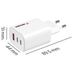 Verbatim 32353 síťový adaptér / napájení, Rychlonabíječka, 20 V, 65 W