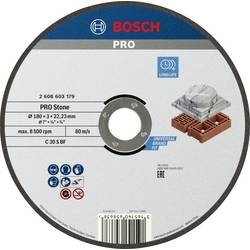 Bosch Accessories 2608603179 2608603179 řezný kotouč rovný 180 mm 1 ks kámen
