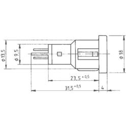 RAFI 1.69.523.003/1502 standardní signálka se žárovkou 1.20 W 1 ks