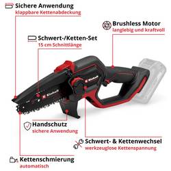 Einhell Professional GP-PS 18/20 Li BL-Solo akumulátor Aku řetězová pila měkká rukojeť délka čepele 192 mm