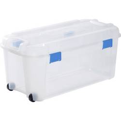 Curver 243731 Úložný box, TOTEM Box 80L, transparent / blau, stohovatelné, transparentní, modrá, 1 ks