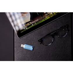 Verbatim USB DRIVE 2.0 PINSTRIPE USB flash disk 64 GB modrá 49961 USB 2.0