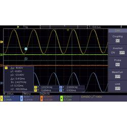 VOLTCRAFT DSO-2154 digitální osciloskop 150 MHz, 4kanálový, 1 GSa/s, 80 kpts, 8 Bit, s pamětí (DSO), 1 ks, VC-11954580