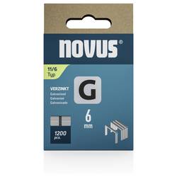 Novus Tools 042-0795 svorky z plochého drátu Typ 11 1200 ks Rozměry (d x š) 6 mm x 10.6 mm