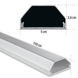 Hama Kabelová lišta hliník stříbrná tuhý (d x š x v) 1.1 m x 50 mm x 26 mm 1 ks 00220986