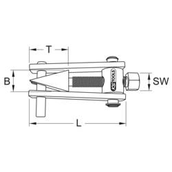 KS Tools 963.5607 Odstraňování příruby 300 mm