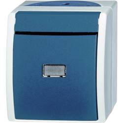 Busch-Jaeger 2621 W-53-206 spínání ve vlhkých místnostech tlačítko Ocean na omítku modrá, zelená 1 ks