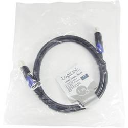 LogiLink HDMI kabel Zástrčka HDMI-A, Zástrčka HDMI-A 1.00 m černá CH0061 4K UHD, Audio Return Channel, pozlacené kontakty HDMI kabel