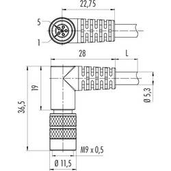 binder 79 1410 72 04 79 1410 72 04-20 upravený kulatý faston, 1 ks