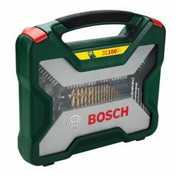 Bosch Accessories 2607019330 X-Line 100dílná sada bitů a vrtáků kov, kámen, beton, dřevo, zdivo, plexisklo