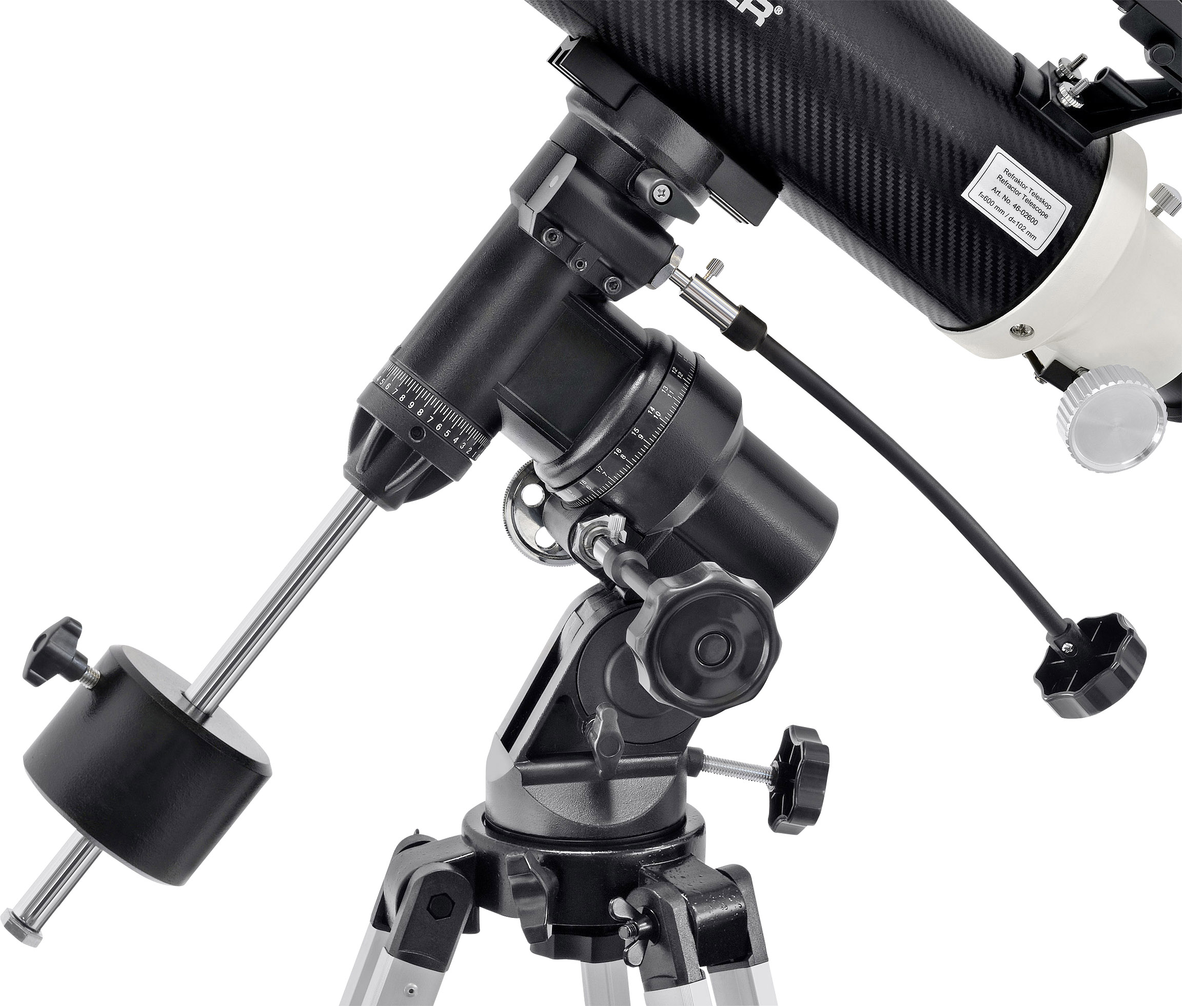 Bresser Optik AR-102/600 EQ-3 AT-3 teleskop ekvatoriální achromatický Zvětšení 24 do 204 x